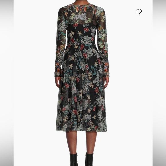 Johnny Was Mazzy Embroidered Floral Dress - Picture 3 of 11